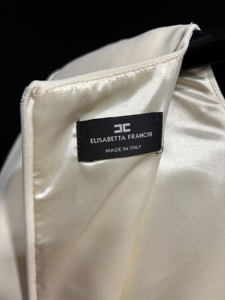 Kremowa sukienka Elisabetta Franchi