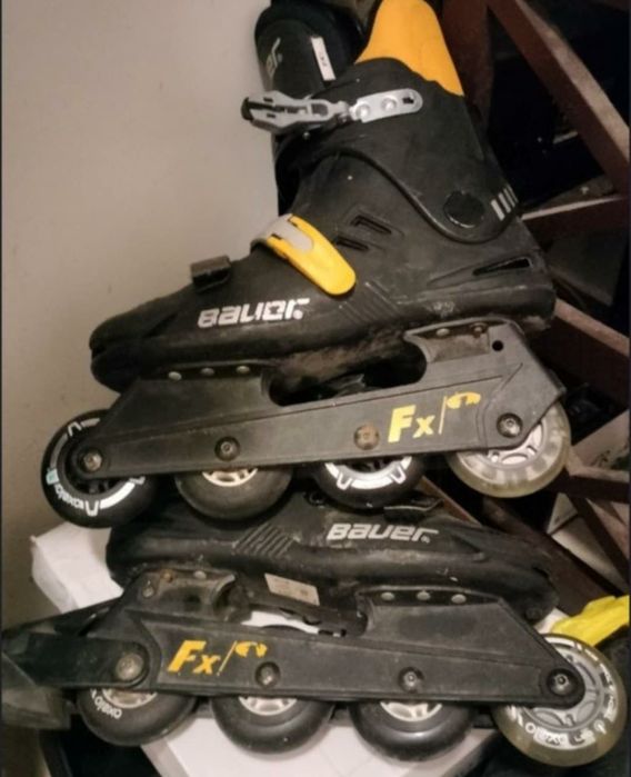 Rolki Bauer FX z nowymi kółkami.