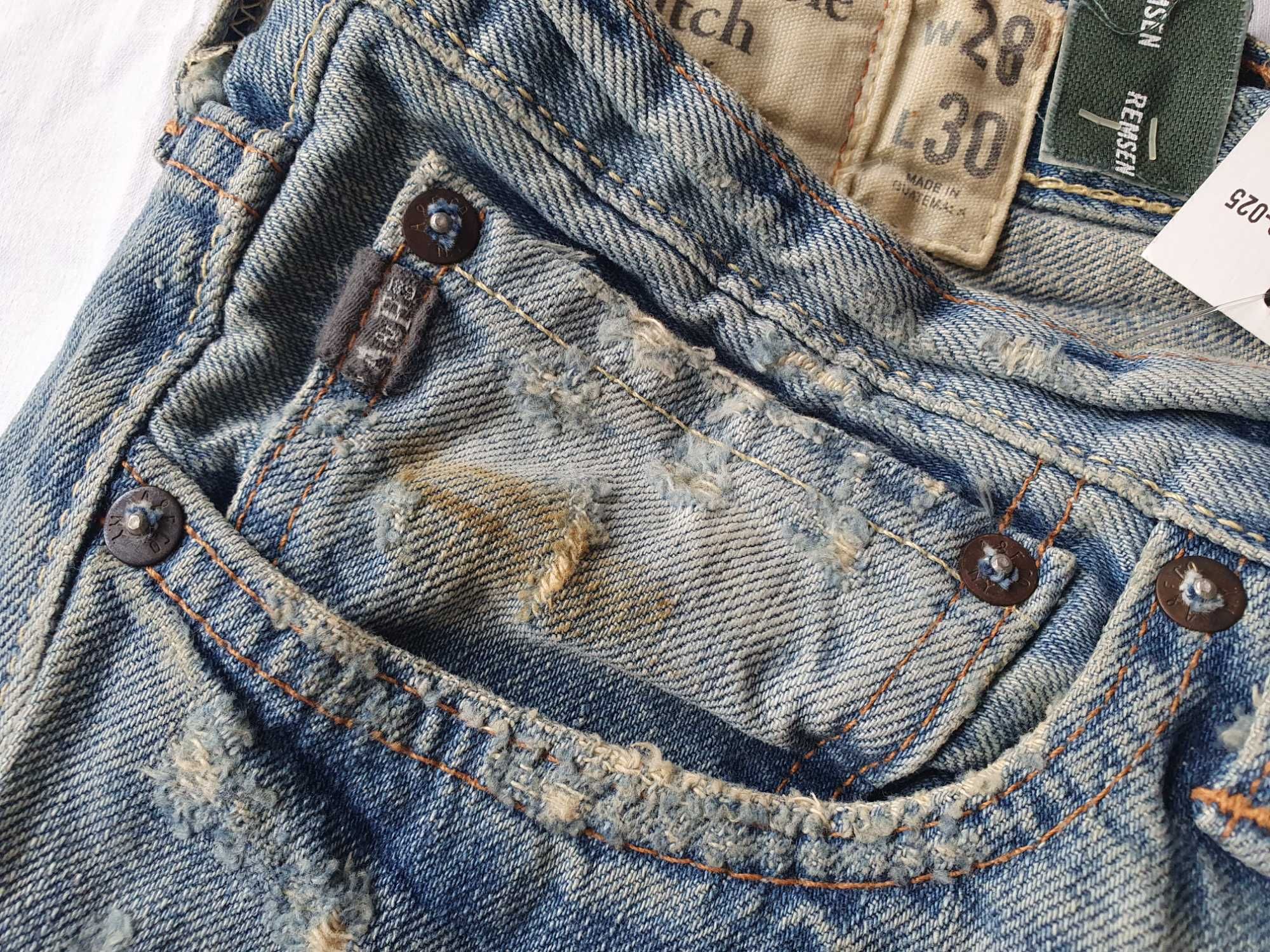 Nowe Oryginalne Spodnie Jeans Abercrombie & Fitch 28x30