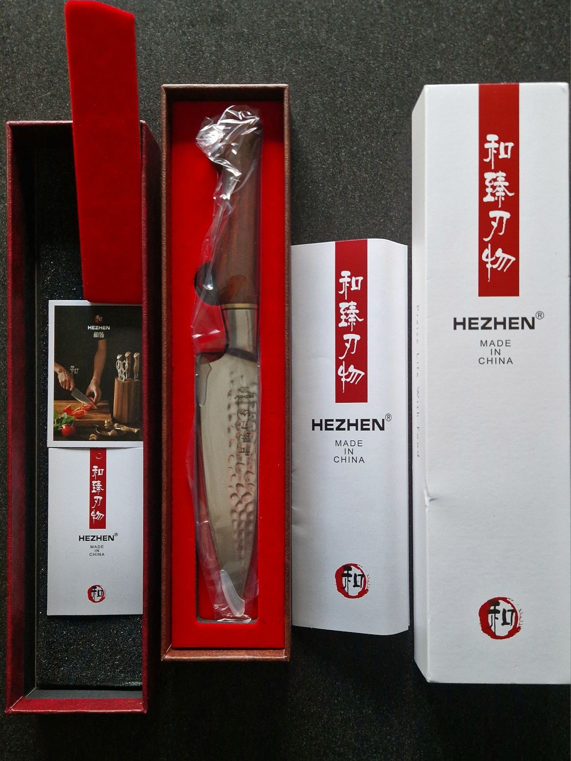 Нож HEZHEN 5 дюймов, 73 слоя, лезвие дамасск