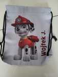 Worek z Marshalem napis Wojtek J.