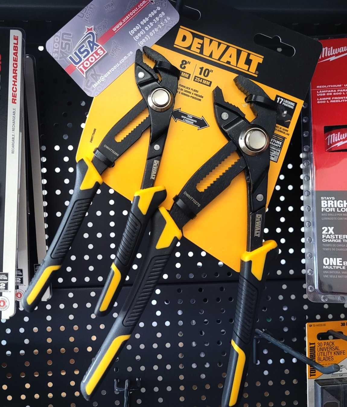 Набір плоскогубців-кліщів 47 + 60 мм Push-lock DeWALT DWHT70486