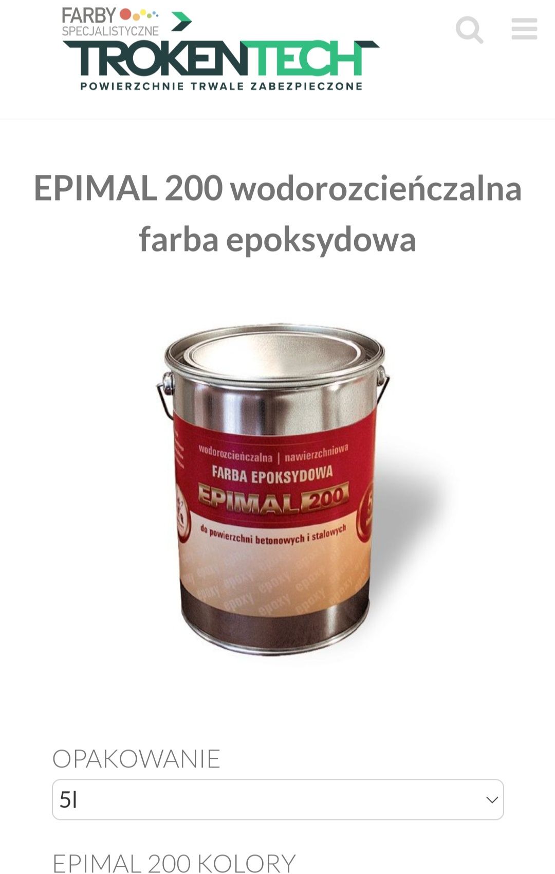 Farba Epimal 200 5 litrów