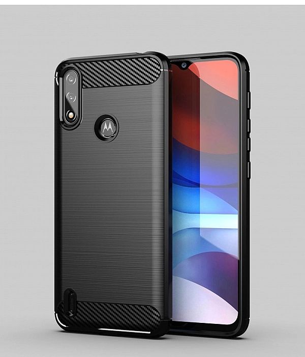 Etui Carbon Case Braders do Motorola Moto E7i Power czarny