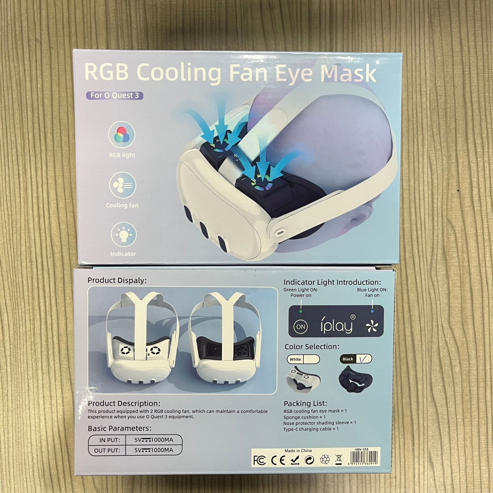 Cooling Fan Eye Mask Meta Quest 3