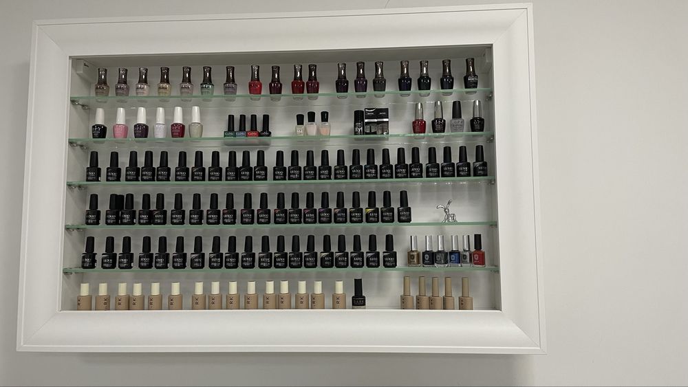 Поличка для гель лаків, вітрина