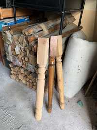 Ножки 73см точені деревяні ножка стіл шурупи завіси направляючі