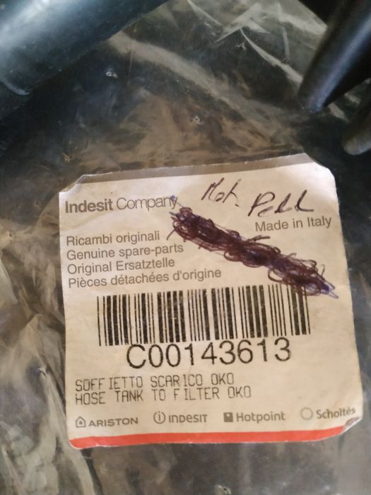 Tubo para máquina Indesit WIL105