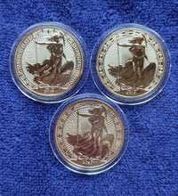 Серебряная монета 3 шт. Британия Восточный орнамент