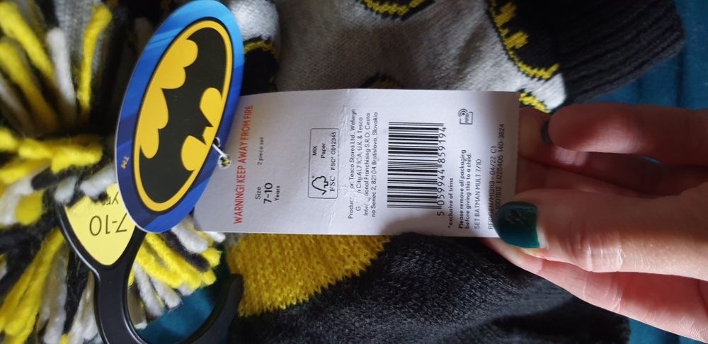 Czapka i rękawiczki, nowy komplet z Batmanem