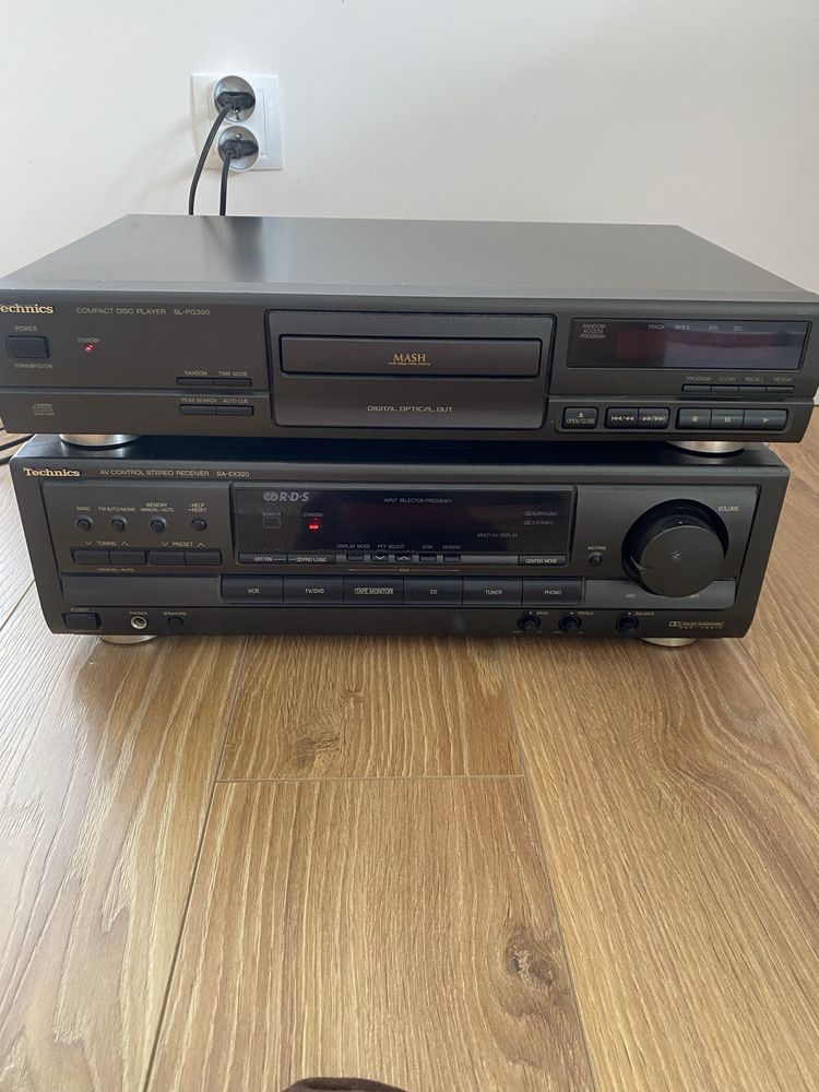 Odtwarzacz CD Technics SL PG 390 i Amplituner Technics SA -EX320