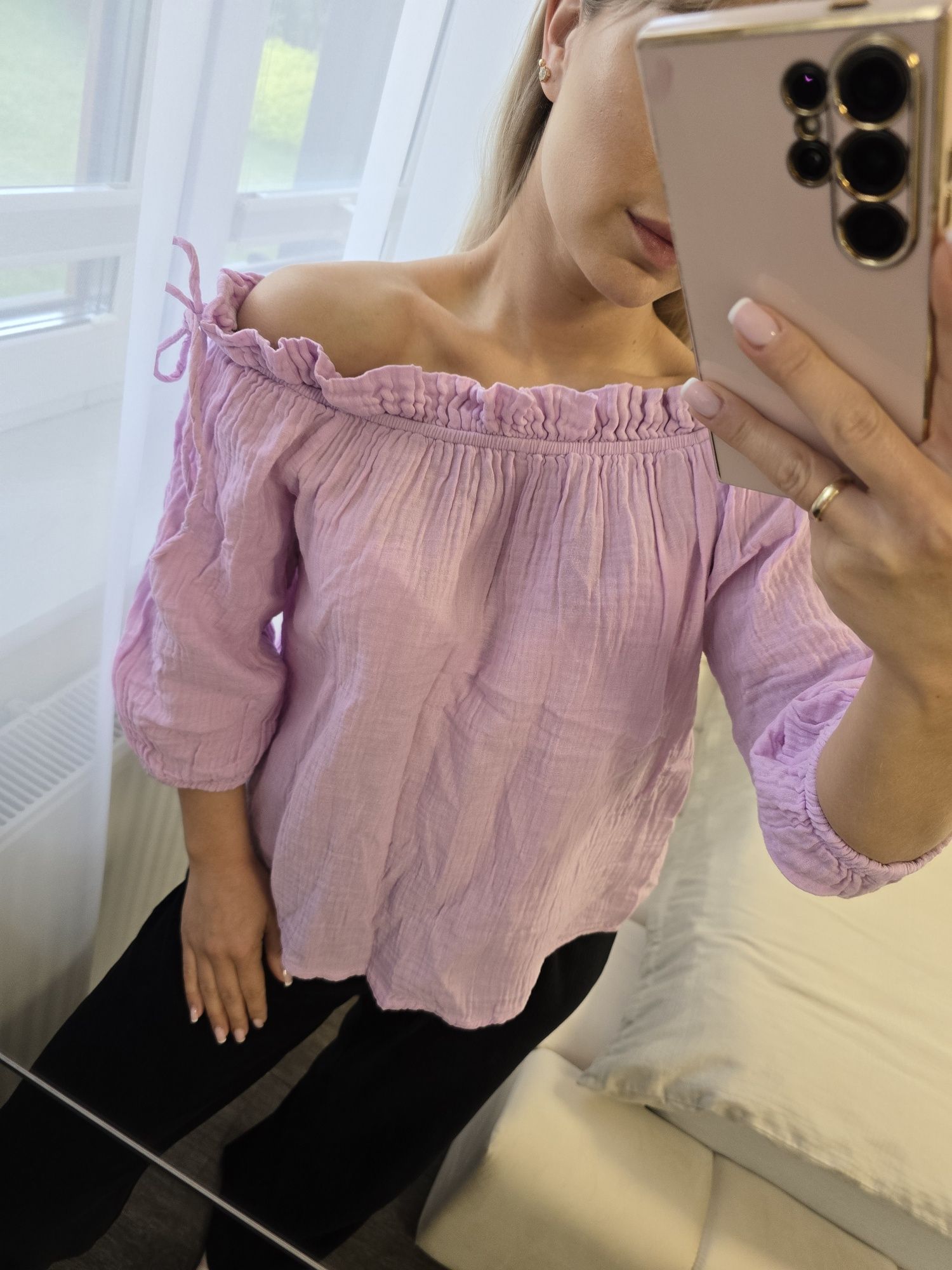 Fioletowa bluzka damska s only