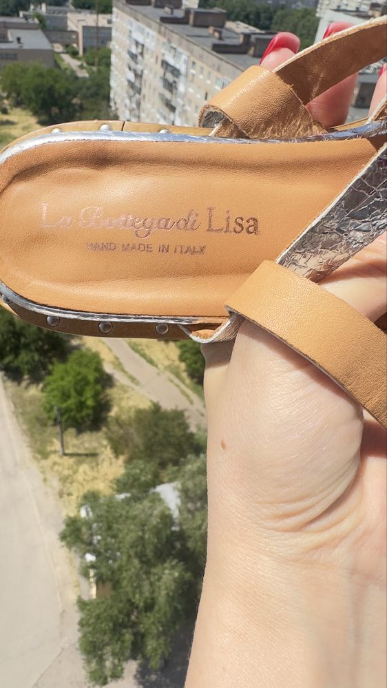 la botegga di lisa Італія сандалі босоніжки гладіатори р.36 шкіра