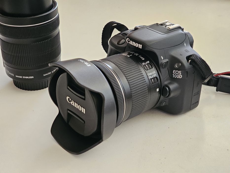 Canon EOS 100D + 2 Objetivas (10-18mm & 18-135mm)