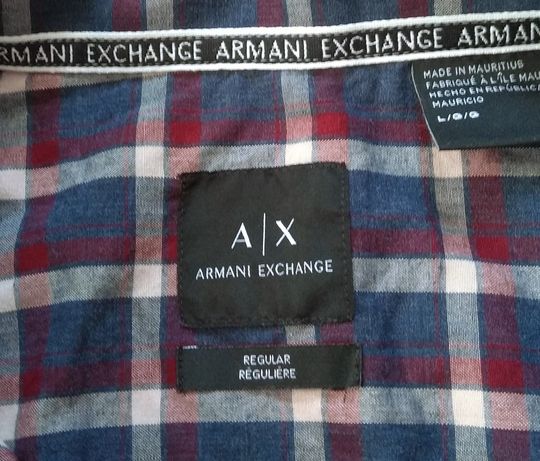 ARMANI EXCHANGE рубашка Оригинал L regular fit