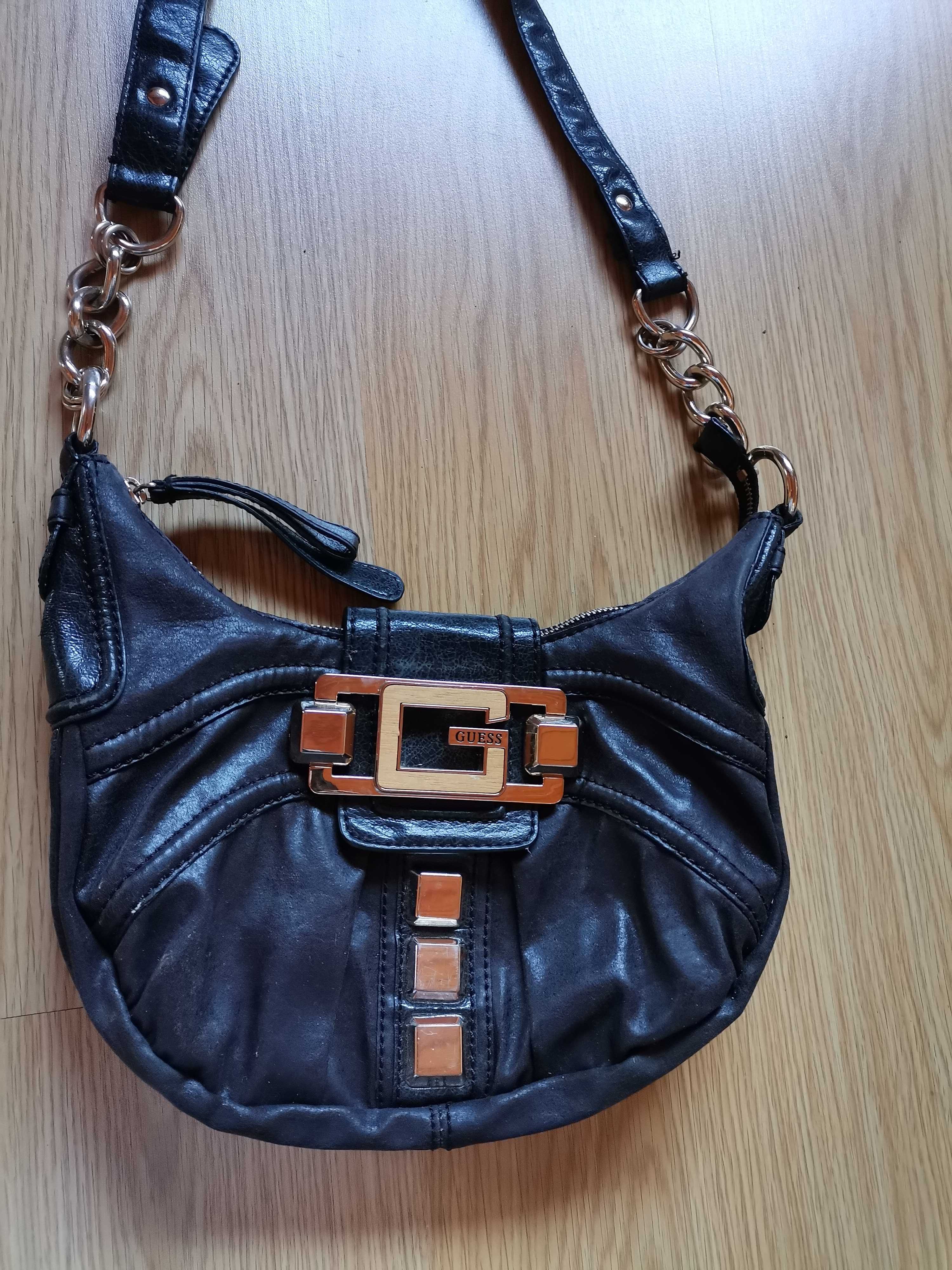 Mala tiracolo bolsa carteira Guess preta senhora