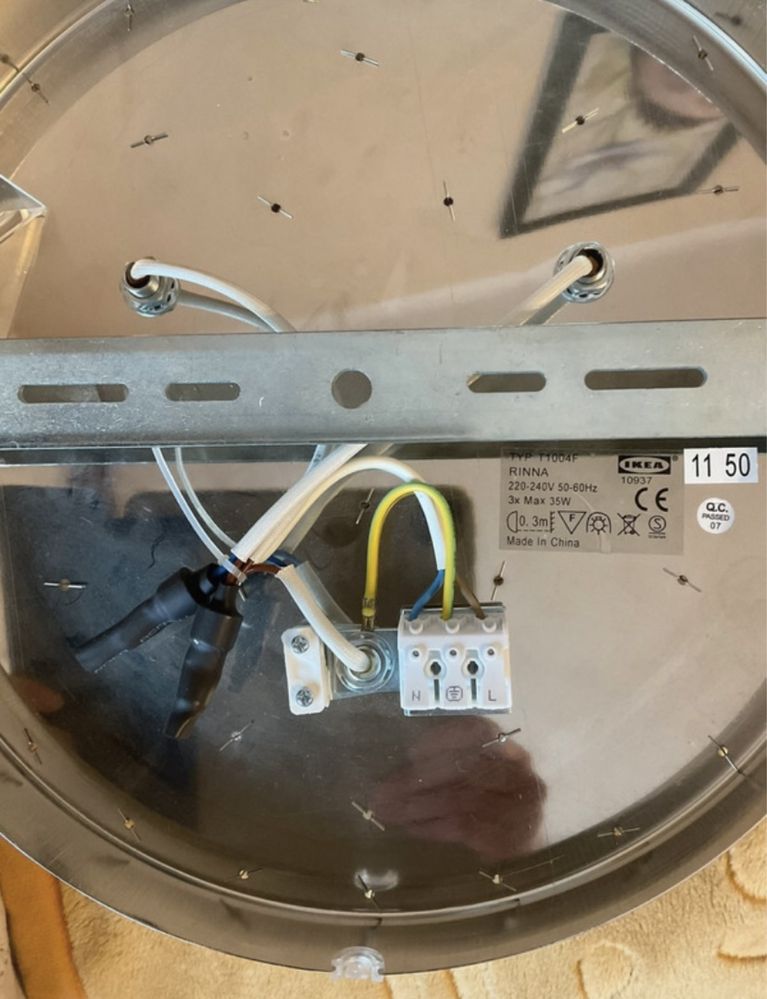 Żyrandol lampa sufitowa chandelier Ikea nowy krysztatki crystals Rinna