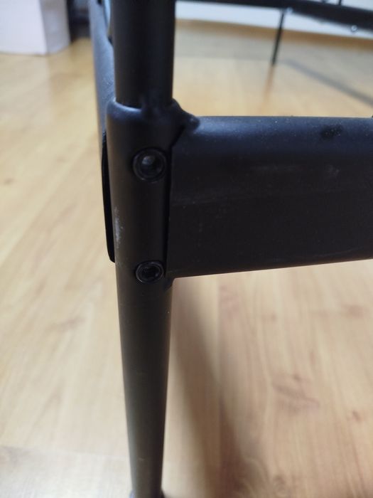Rama Łóżka IKEA metalowa 2 sztuki czarna i biała