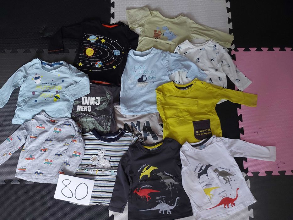 Paczka ubranek dla chłopca 80 stan bardzo dobry