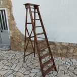 Escadote madeira vintage