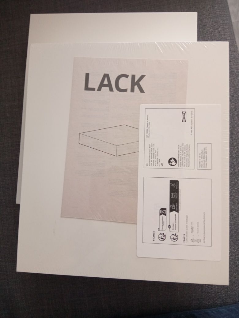 Dwie półki IKEA Lack białe