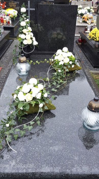 Mycie i sprzatanie nagrobków. Syców,  Ostrzeszów, Kępno