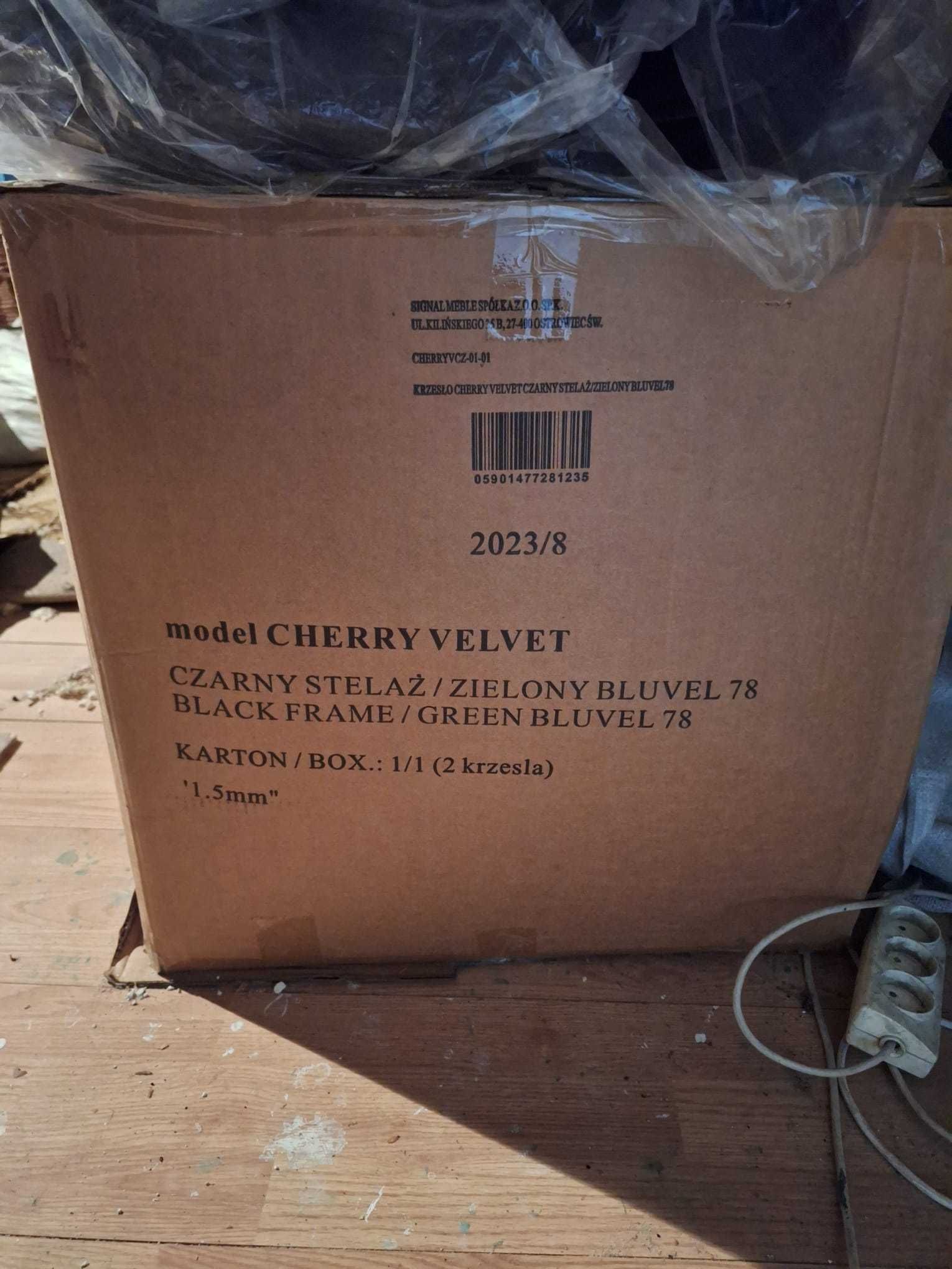 krzesła Cherry Velvet 4 szt.