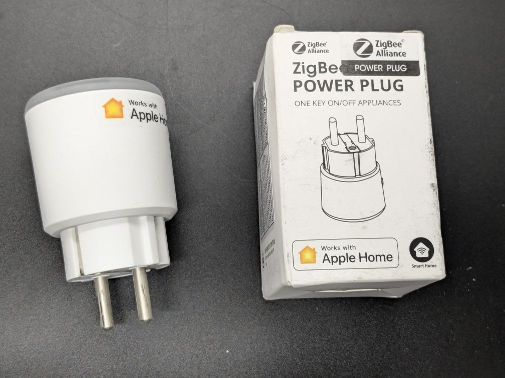 Розумна розетка Zigbee, 16A + моніторинг, Tuya Smart