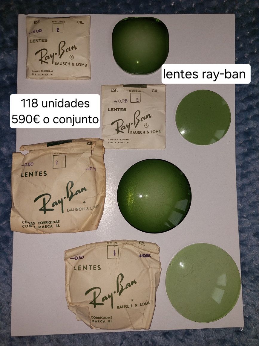 lentes orgânicas solares e lentes minerais (brancas e fotocromaticas)