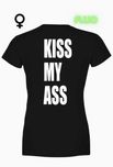 Koszulka damska fluo - KISS MY ASS