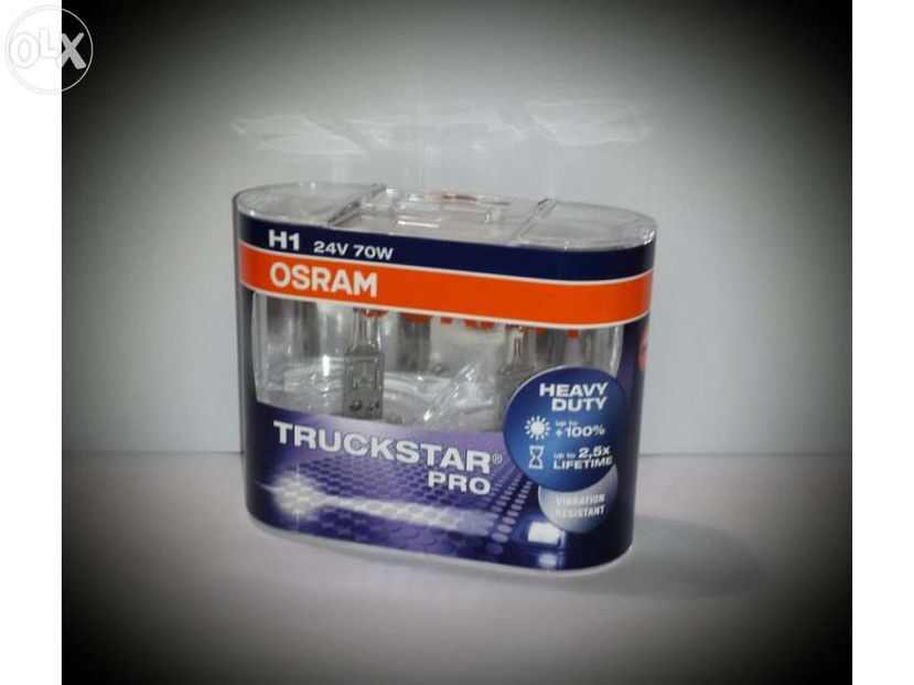 Lâmpadas Camião Osram TruckStar Pro +100% (24V) H1,H3,H4,H7 Lâmpada