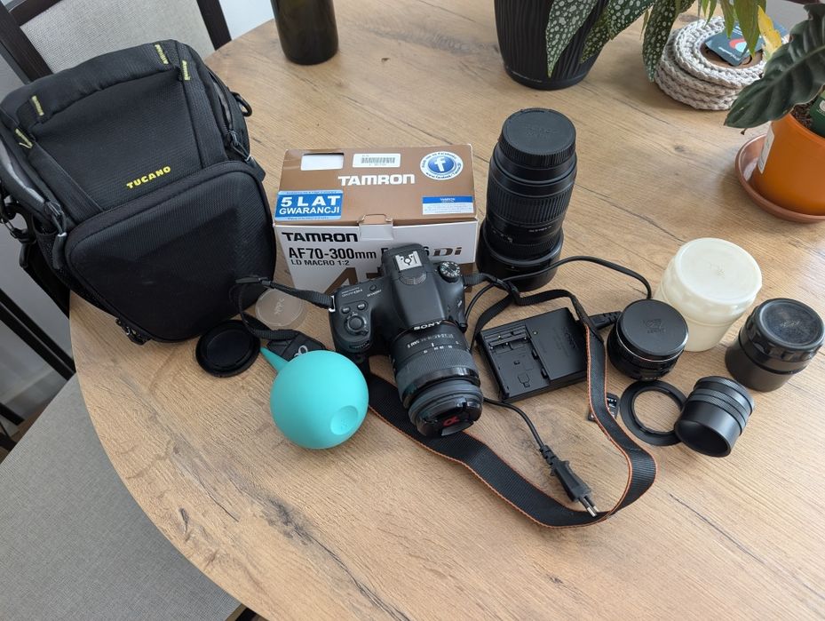 Zestaw fotograficzny  SonyAlfa 58