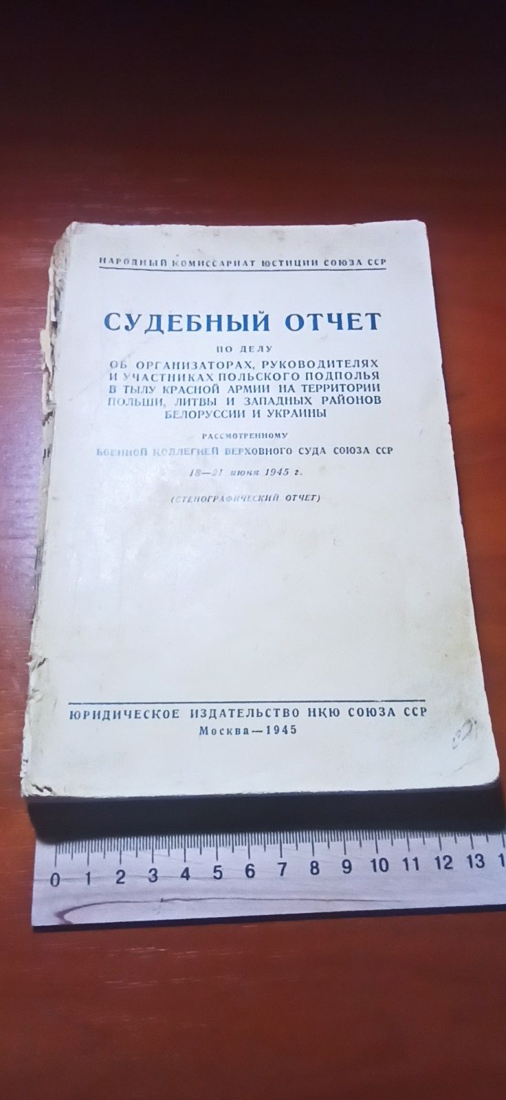Суд. отчет об орг-рах польського подполья в тылу красной армии 1945