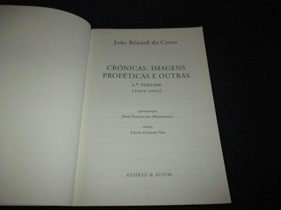 Livro Crónicas Imagens Proféticas e Outras 1º Volume