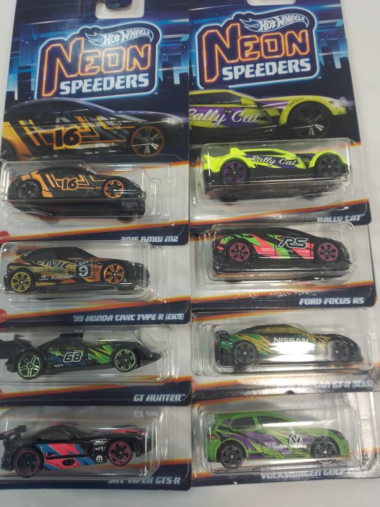 Hotwheels neon speeders