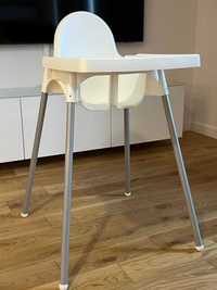 Krzesło do karmienia ANTILOP, biały/srebrny