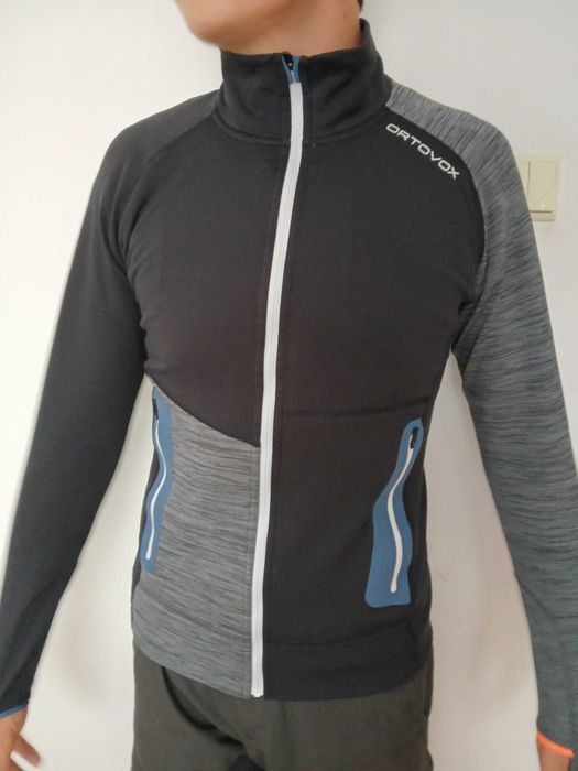 Ortovox Fleece Light Grid Hooded wełna merino r. S