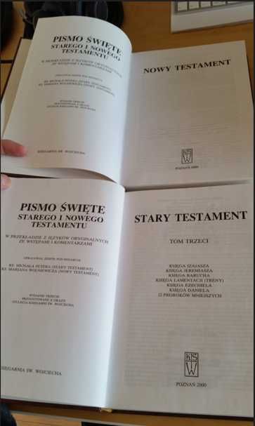 Biblia Poznańska, Pismo Święte, 2000, Księgarnia Św. Wojciecha 4 tomy