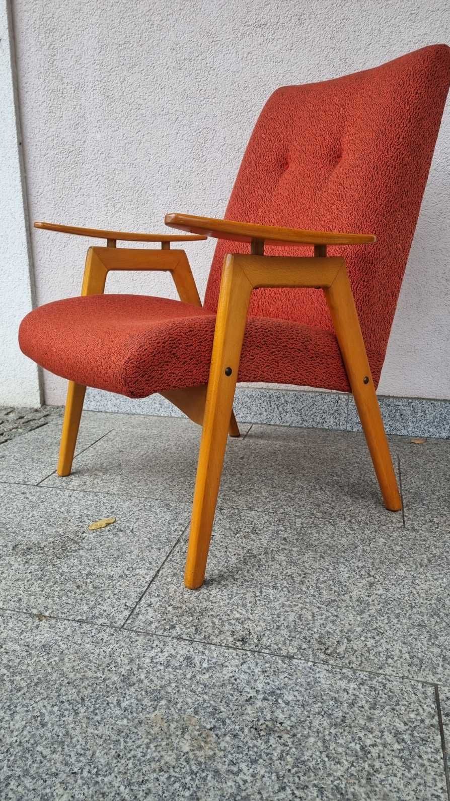 2x fotel Smidek Jitona Mid Century Design Lata 60 Czechosłowacja PRL