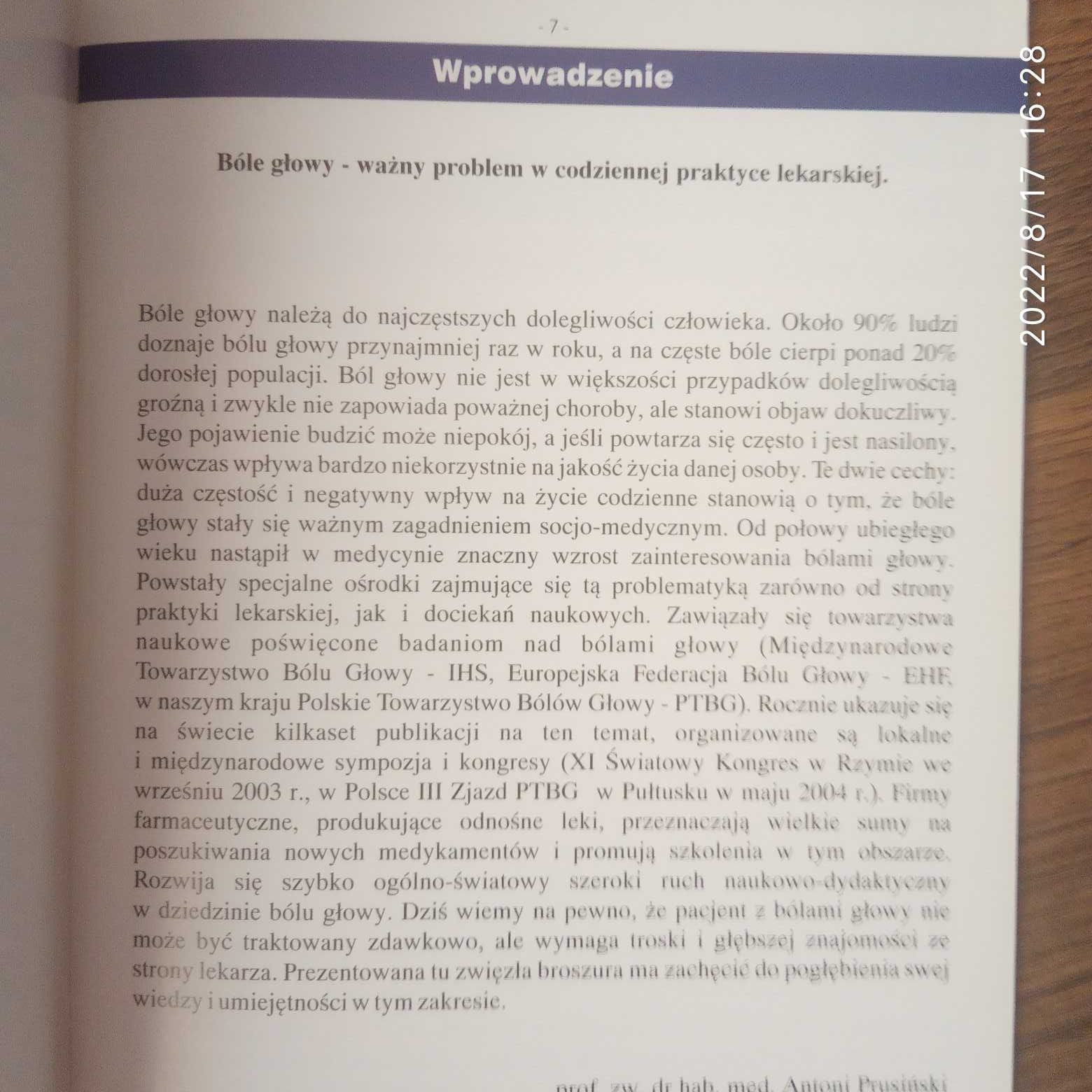 Migrena - rozpoznanie i leczenie - praktyczny przewodnik A. Prusiński