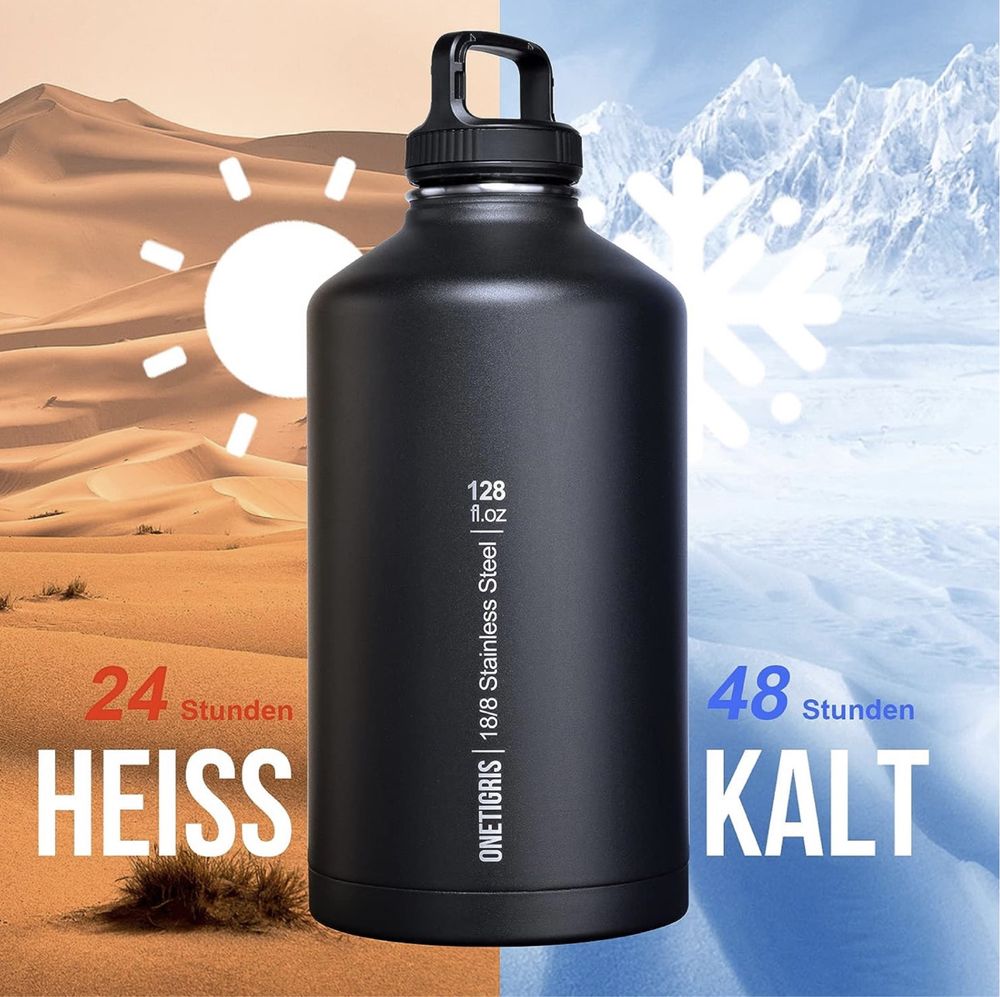 Nowy termos OneTigris, taktyczny termos, butelka na wodę 1.9L