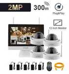 Zestaw monitoringu 2Mpx WIFI z NAGRYWARKĄ WIELOFUNKCYJNĄ podbitka 2TB