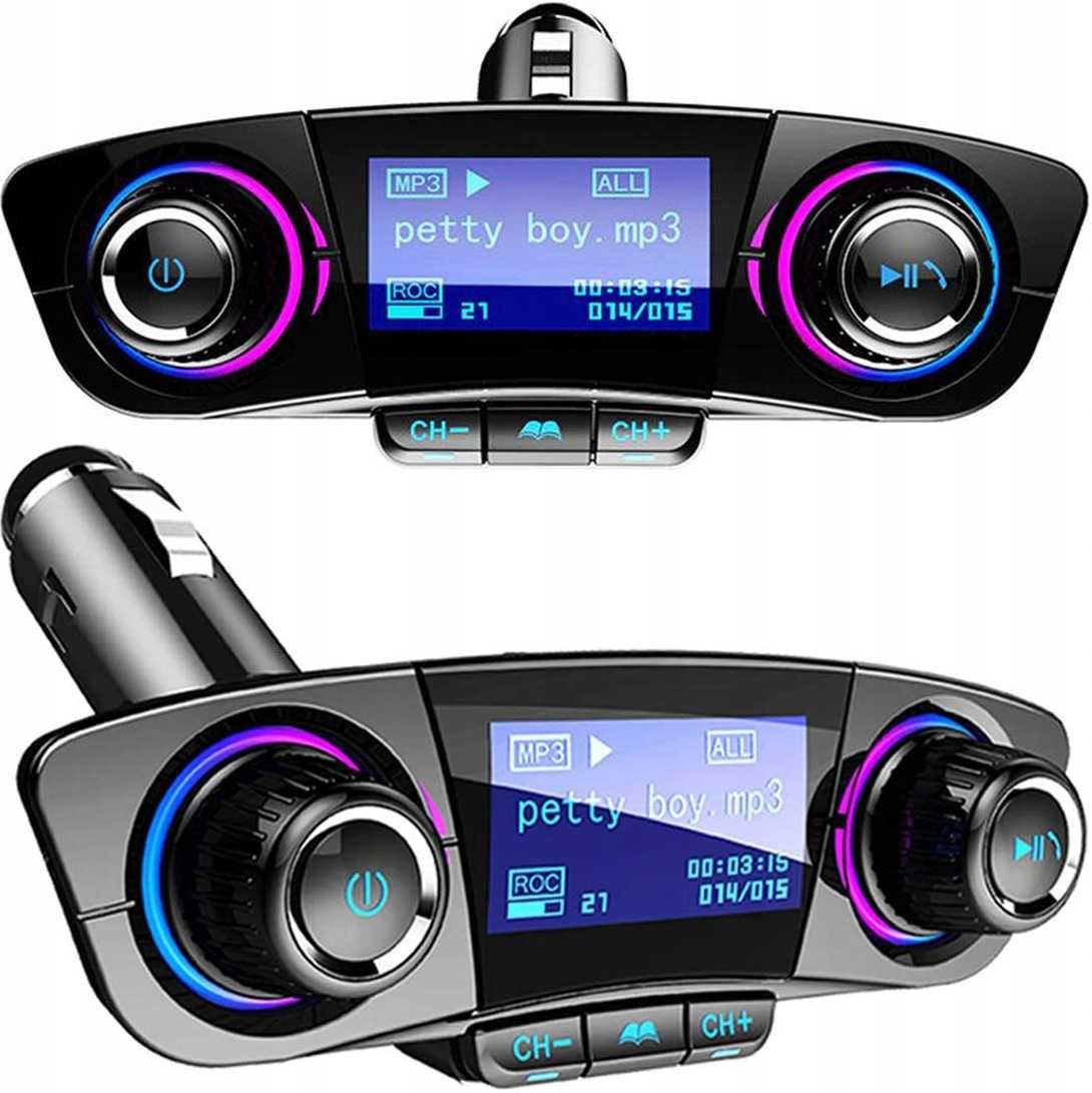 transmiter fm bluetooth 5.0 usb wielofunkcyjny 8w1 zestaw głośnomówiąc