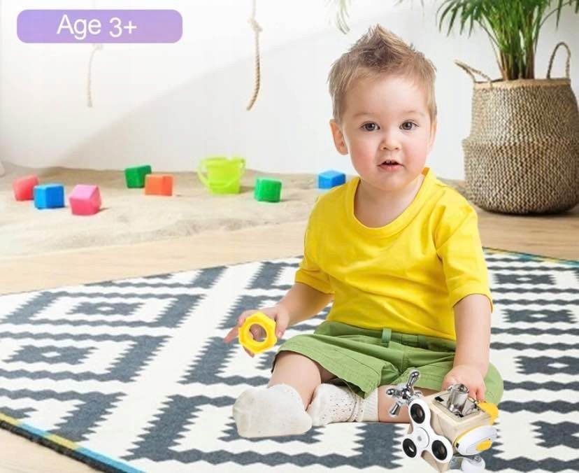 Sensoryczna Zabawka Edukacyjna Manipulacyjna 6W1  Dla Dzieci