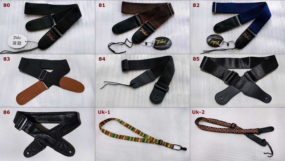 Ремень гитарный в ассортименте, ремень для укулеле