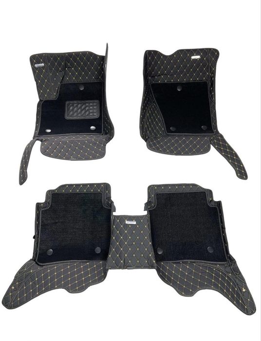 Килимки 3D салону Jaguar I-Pace | екошкіра, індивідуальний крій