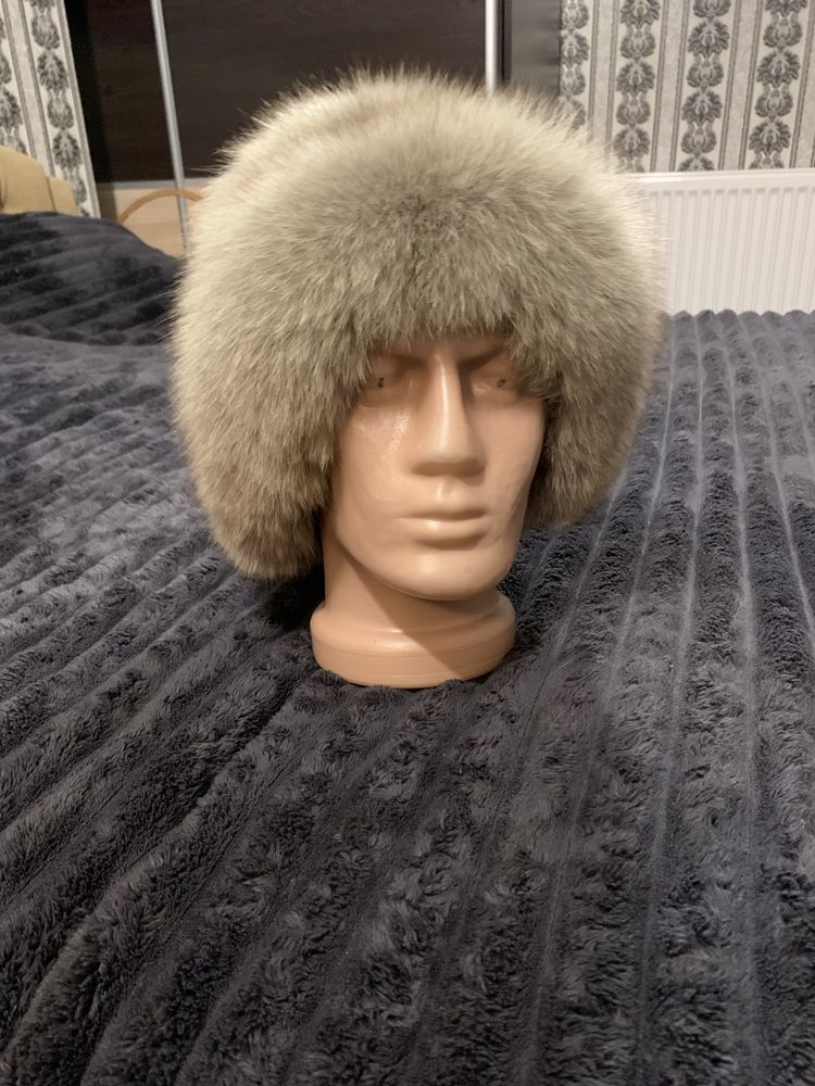 Шапка песцовая натуральный песец