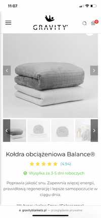 Kołdra obciążeniowa gravity balance 8 poduszka wełna jodłowa