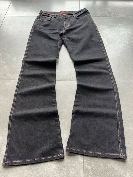 Чорні клеш джинси буткат опиум авангард гранж bootcut flared