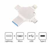 Pendrive P&S 4 W 1 256 GB USB 3.0 srebrny